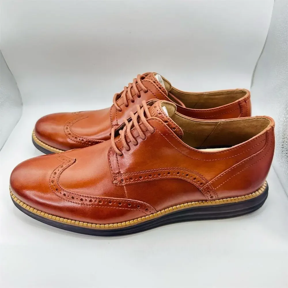 Cole Haan Original Grand Shortwing Oxford Wingtip Brogue Brown Men's 10M